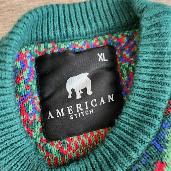 Ugly Christmas Sweater Make it Reindeer American Stitch XL - Picture 3 of 4